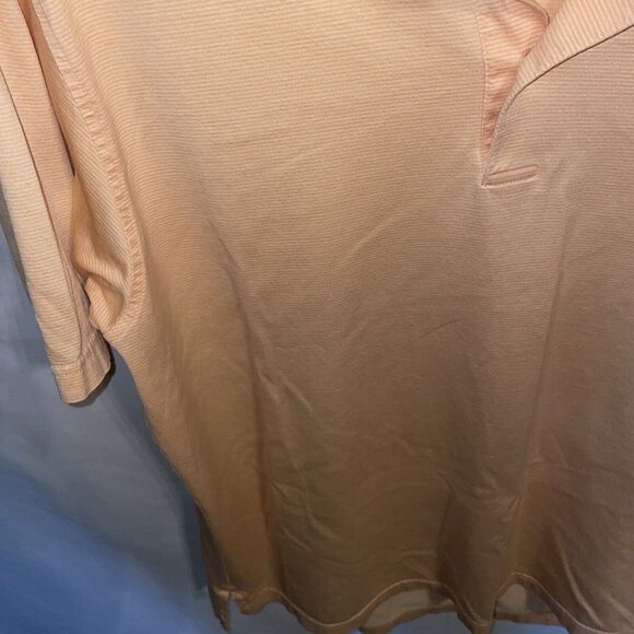 Peter Millar Golf Shirt Men’s Size Large Peach Orange Polo Short Sleeve - Picture 6 of 12